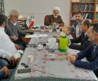 جلسه پیگیری ساخت مسجد بین راهی بوانات-یزد برگزار شد
